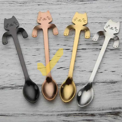 Stainless Steel Cat Teaspoon