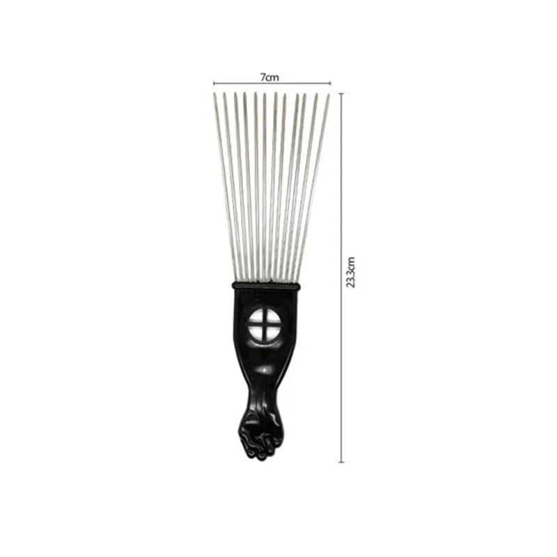 Anti Static Metal Afro Pick Comb