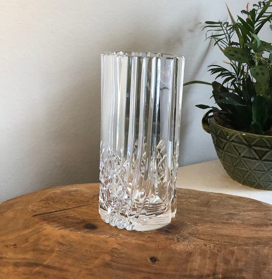 Exquisite Polish Handmade Crystal Vase by Sullivans: Perfect Collector’s Piece from Poland