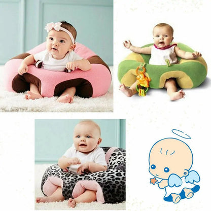 Kids Baby Support Seat: Comfortable Sit Up Soft Chair Cushion Sofa Plush Pillow Toy Bean Bag