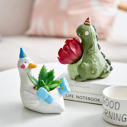 Cute Animals Flower Pots